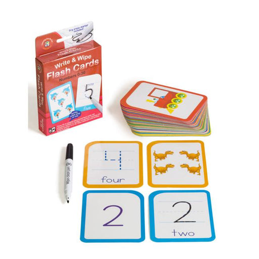 LCBF Write & Wipe Flashcards Numbers 0-30 W/Marker-Marston Moor