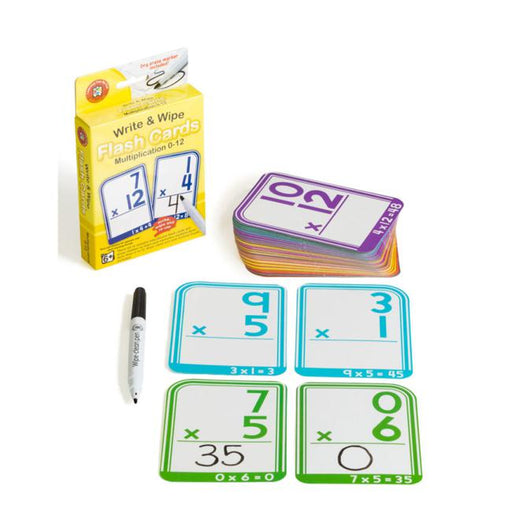 LCBF Write & Wipe Flashcards Multiplication W/Marker-Marston Moor