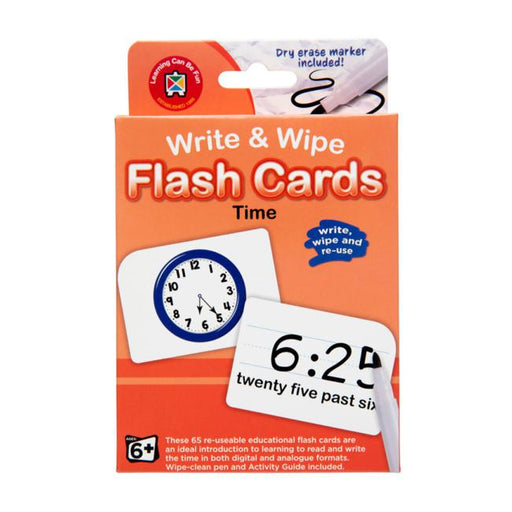 LCBF Write & Wipe Flashcards Time W/Marker-Marston Moor