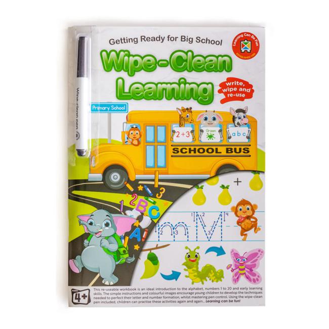 LCBF Wipe Clean Learning Book Get Ready Big School W/Marker — Marston Moor