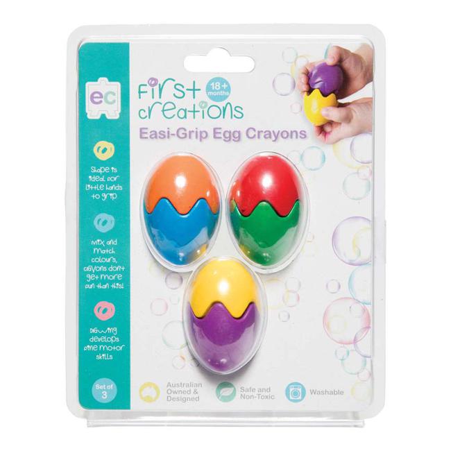 EC First Creations Easi-Grip Egg Crayons Set 3