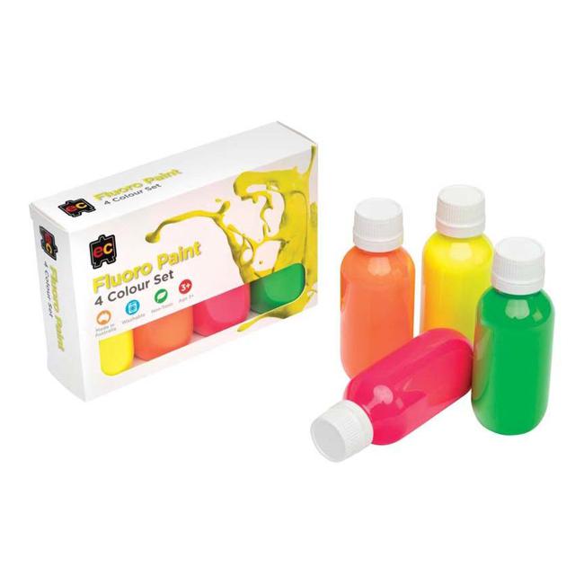 EC Acrylic Paint Fluoro Set 4 X 100ml