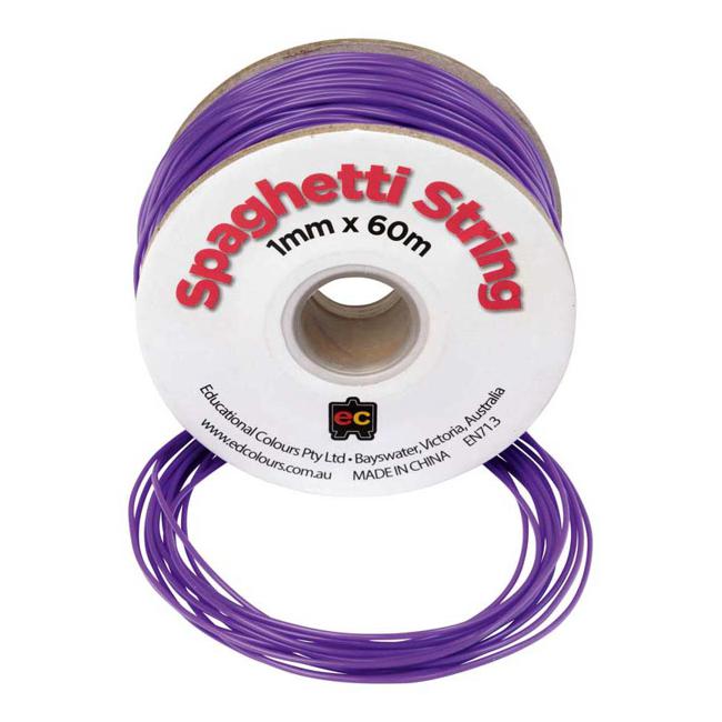 EC String Pvc Spaghetti 60m Purple
