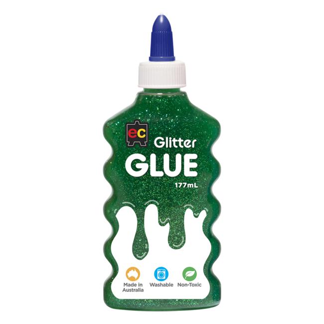 EC Glitter Glue – Green 175ml