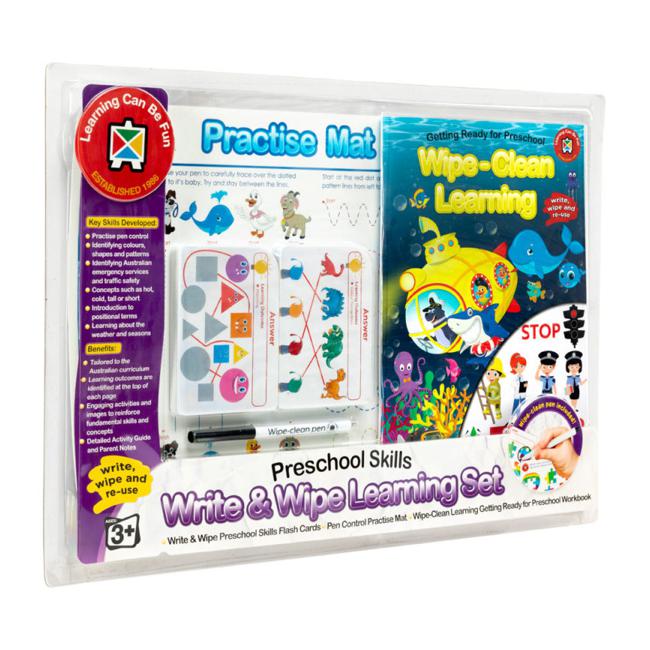 LCBF Write & Wipe Learning Set Preschool Skills-Marston Moor