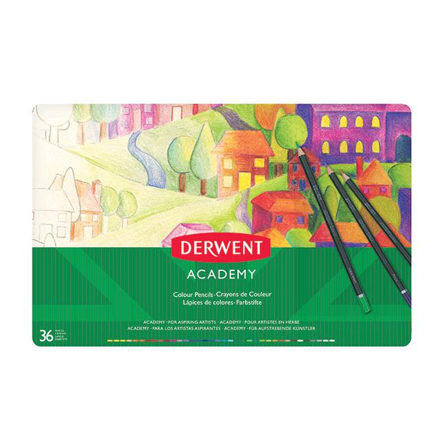 Derwent Academy Colour Pencil Tin 36