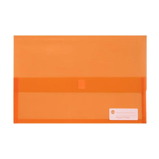 Marbig polypick foolscap document wallet orange-Marston Moor