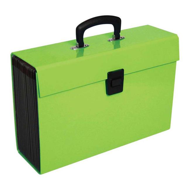FM File Expanding Vivid Lime Green 19 Pocket