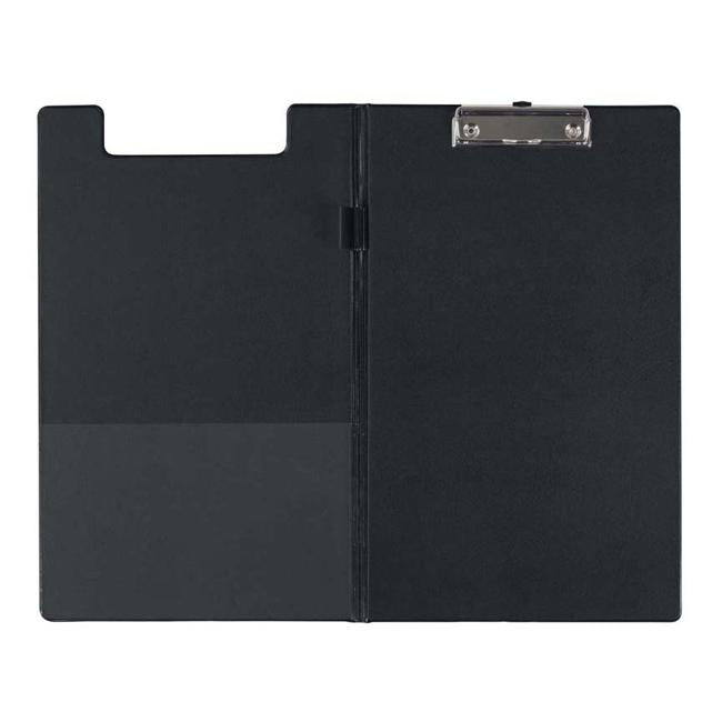 FM Clipboard Black With Flap Foolscap