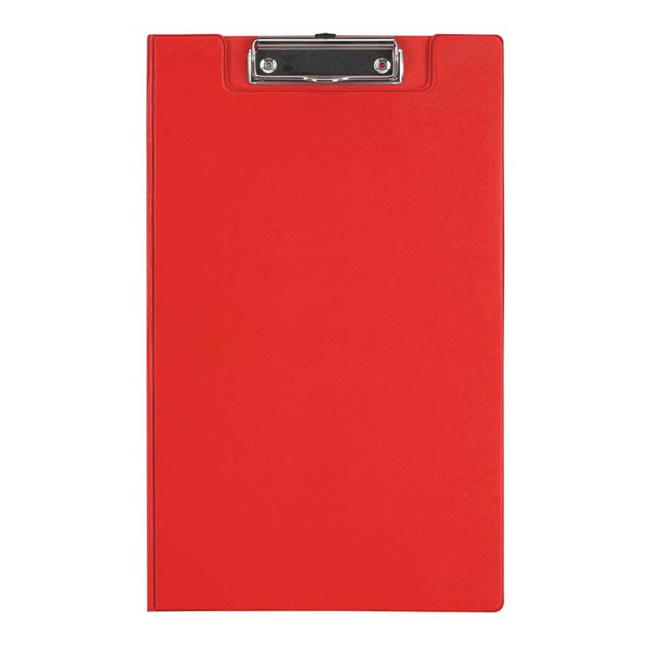 FM Clipboard Red With Flap Foolscap