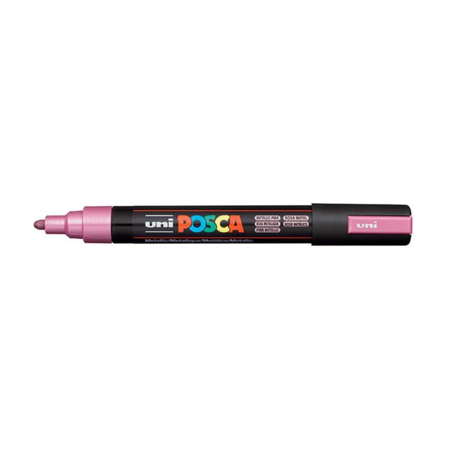 Uni Posca Marker 1.8-2.5mm Med Bullet Metallic Pink PC-5M-Marston Moor