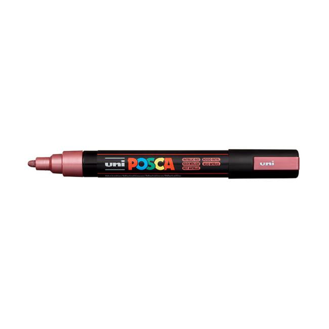 Uni Posca Marker 1.8-2.5mm Med Bullet Metallic Red PC-5M-Marston Moor
