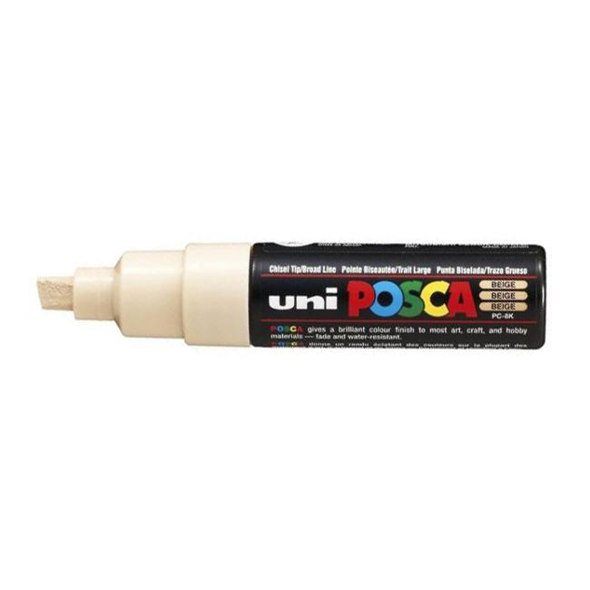 Uni Posca Marker 8.0mm Bold Chisel Beige PC-8K-Marston Moor