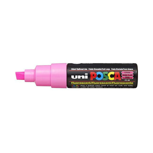 Uni Posca Marker 8.0mm Bold Chisel Fluro Pink PC-8K-Marston Moor