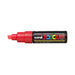 Uni Posca Marker 8.0mm Bold Chisel Fluro Red PC-8K-Marston Moor