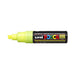 Uni Posca Marker 8.0mm Bold Chisel Fluro Yellow PC-8K-Marston Moor