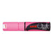 Uni Chalk Marker 8.0mm Chisel Tip Fluoro Pink PWE-8K-Marston Moor