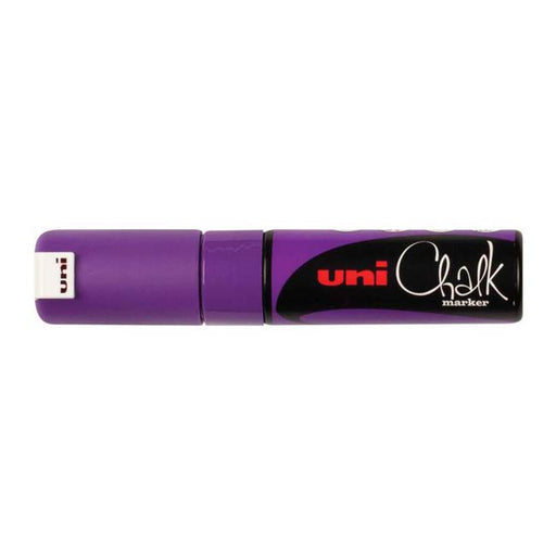 Uni Chalk Marker 8.0mm Chisel Tip Violet PWE-8K-Marston Moor