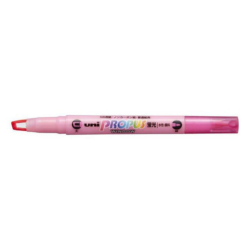 Uni Propus Window Double-Ended Highlighter 4.0mm/0.6mm Pink-Marston Moor