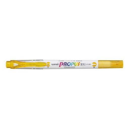 Uni Propus Window Double-Ended Highlighter 4.0mm/0.6mm Bright Yellow-Marston Moor