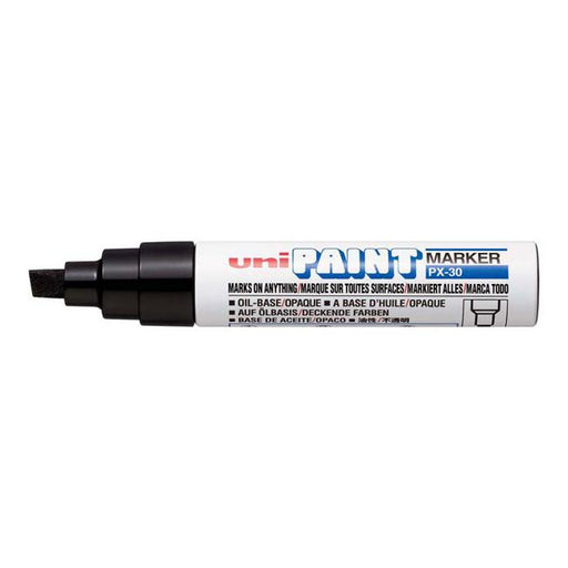 Uni Paint Marker 4.0-8.5mm Chisel Tip Black PX-30-Marston Moor