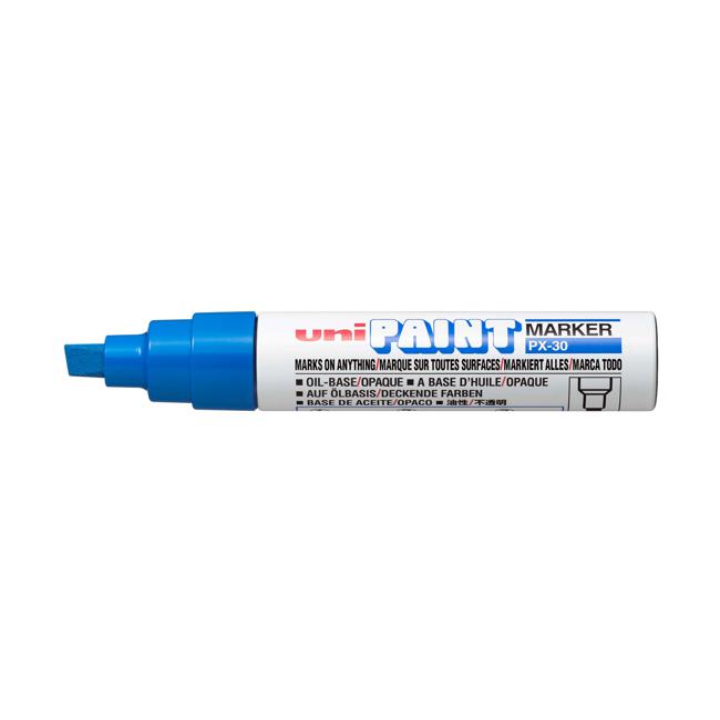 Uni Paint Marker 4.0-8.5mm Chisel Tip Blue PX-30-Marston Moor