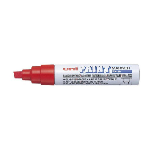 Uni Paint Marker 4.0-8.5mm Chisel Tip Red PX-30-Marston Moor