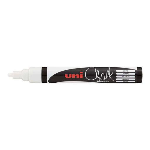 Uni Chalk Marker 1.8-2.5mm Bullet Tip White PWE-5M-Marston Moor