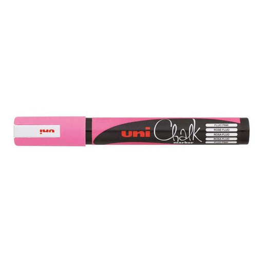 Uni Chalk Marker 1.8-2.5mm Bullet Tip Fluoro Pink PWE-5M-Marston Moor