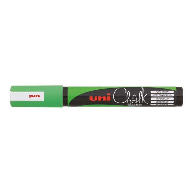 Uni Chalk Marker 1.8-2.5mm Bullet Tip Fluoro Green PWE-5M-Marston Moor