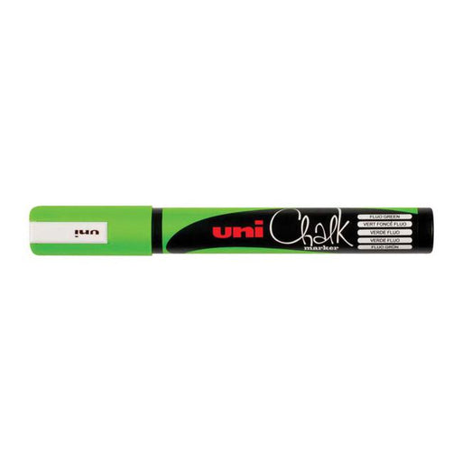 Uni Chalk Marker 1.8-2.5mm Bullet Tip Fluoro Green PWE-5M-Marston Moor