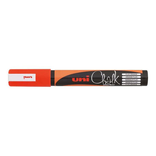 Uni Chalk Marker 1.8-2.5mm Bullet Tip Fluoro Orange PWE-5M-Marston Moor