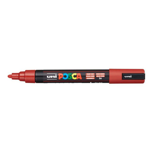 Uni Posca Marker 1.8-2.5mm Med Bullet Ruby Red PC-5M-Marston Moor