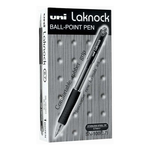 Uni Laknock 0.7mm Retractable Fine Black SN-100-Marston Moor