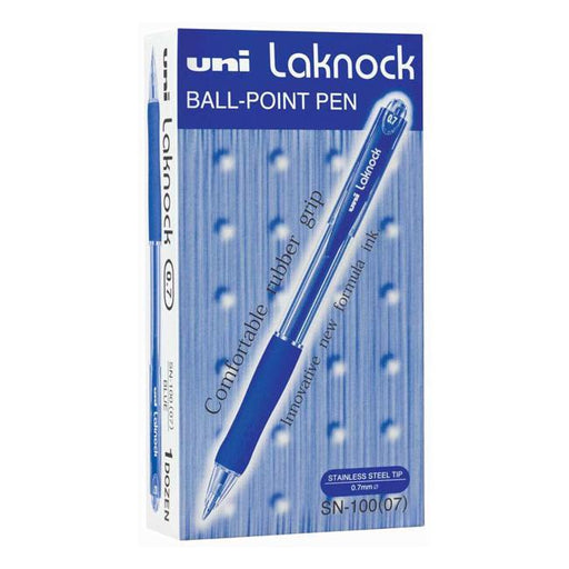Uni Laknock 0.7mm Retractable Fine Blue SN-100-Marston Moor