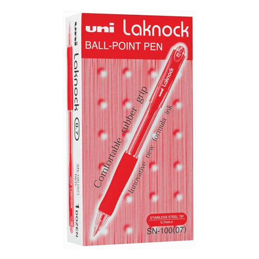 Uni Laknock 0.7mm Retractable Fine Red SN-100-Marston Moor