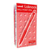 Uni Laknock 1.0mm Retractable Medium Red SN-100-Marston Moor