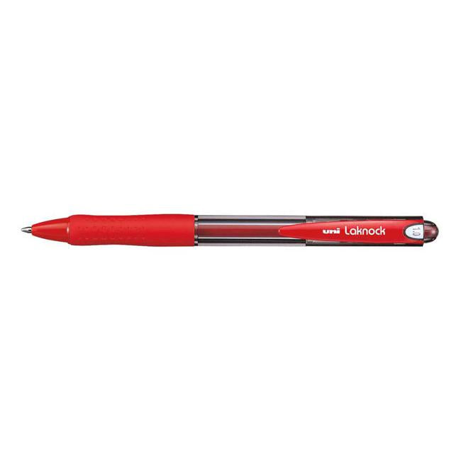 Uni Laknock 1.0mm Retractable Medium Red SN-100-Marston Moor