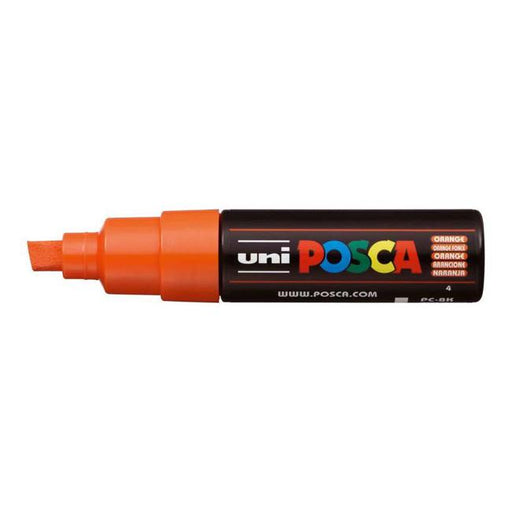 Uni Posca Marker 8.0mm Bold Chisel Orange PC-8K-Marston Moor