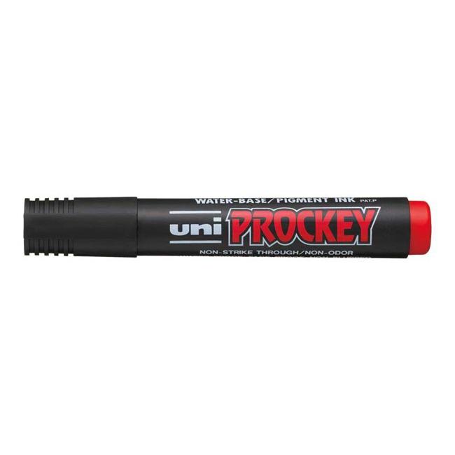 Uni Prockey Marker 5.7mm Chisel Tip Red PM-126-Marston Moor