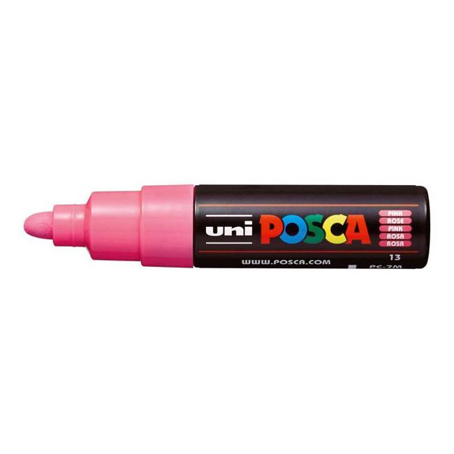 Uni Posca Marker 4.5-5.5mm Bold Bullet Pink PC-7M-Marston Moor