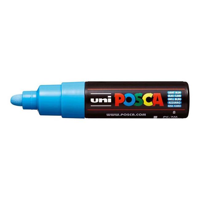 Uni Posca Marker 4.5-5.5mm Bold Bullet Light Blue PC-7M-Marston Moor