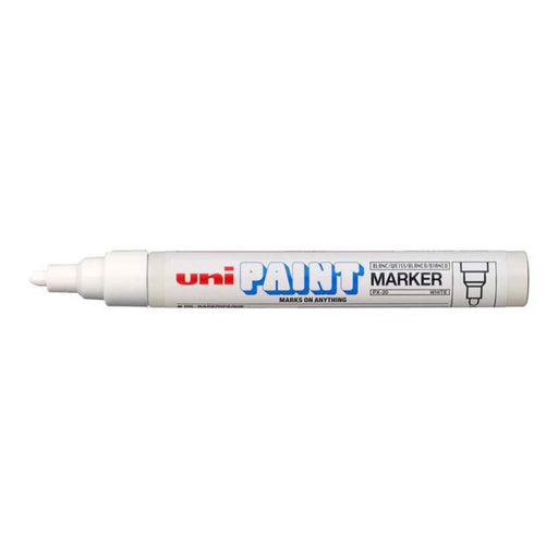 Uni Paint Marker 2.8mm Bullet Tip White PX-20-Marston Moor