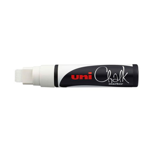 Uni Chalk Marker 15.0mm Chisel Tip White PWE-17K-Marston Moor