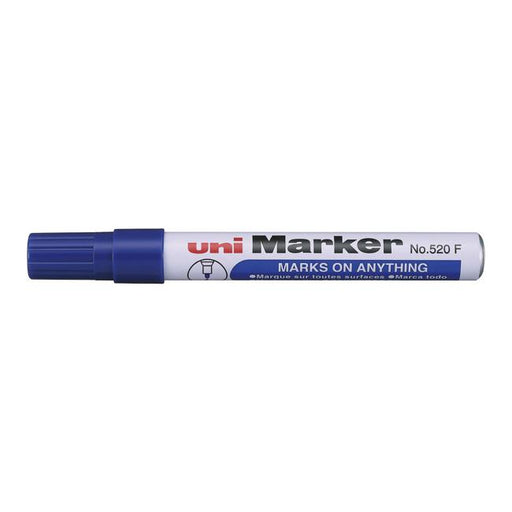 Uni Permanent Bullet Tip Marker Blue 520-Marston Moor