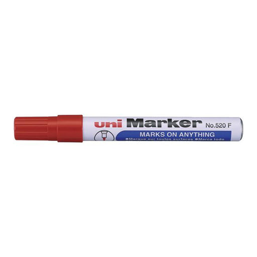 Uni Permanent Bullet Tip Marker Red 520-Marston Moor
