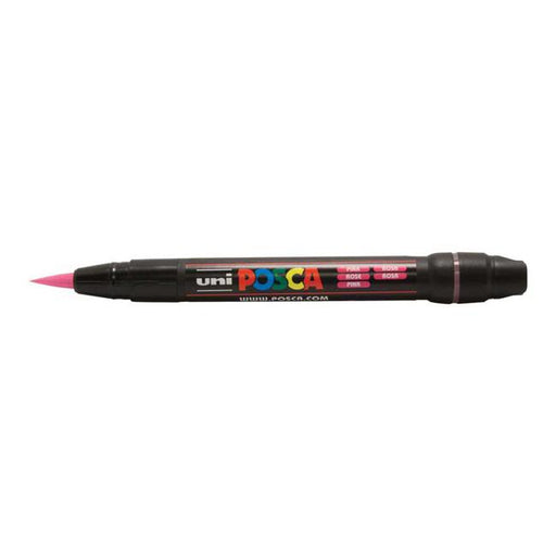 Uni Posca Marker 0.1-10.0mm Brush Tip Pink PCF-350-Marston Moor