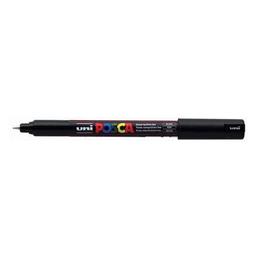 Uni Posca Marker 0.7mm Ultra-Fine Pin Tip Black PC-1MR-Marston Moor