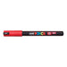 Uni Posca Marker 0.7mm Ultra-Fine Pin Tip Red PC-1MR-Marston Moor