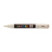 Uni Posca Marker 0.7mm Ultra-Fine Round Tip White PC-1M-Marston Moor